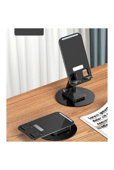 ENASHOP Katlanabilir Telefon Tutucu Stand Yuvarlak Tabanlı CM-074 - 4