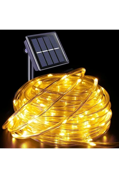 MENFRY Solar Enerjili Neon Led Dış Mekan Bahçe Teras Balkon Ağaç Aydınlatması Animasyonlu (10 METRE) - 4