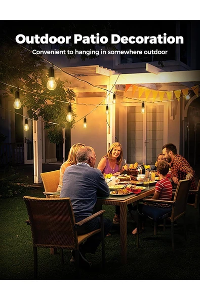MENFRY Taşınabilir Şarjlı Led Ampül Outdoor Kamp Bahçe Lambası 10W Askılı Kırılmaz Led Işık - 4
