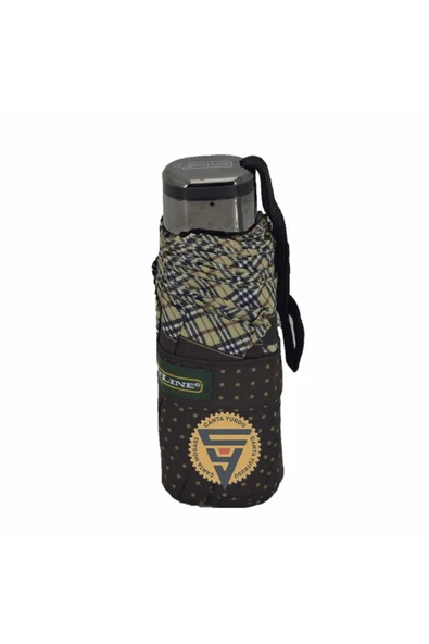 snotline 03l Kadın Şemsiye Micro Mini Puantiyeli Kahve - Resim 3