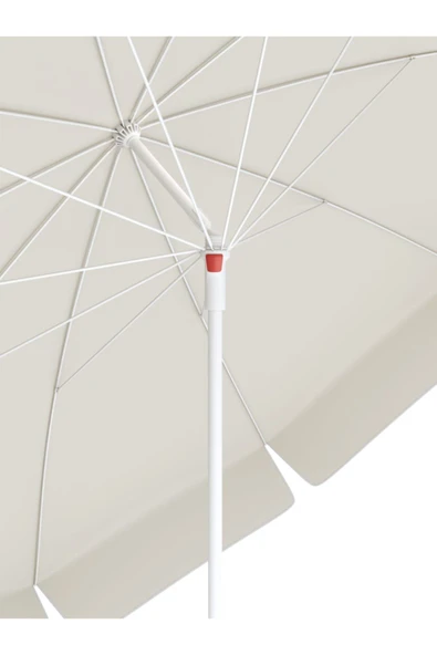 TÜRKLER Tevalli Parasol’s 100/10 Plaj – Bahçe Şemsiyesi Lüks Krem - 2