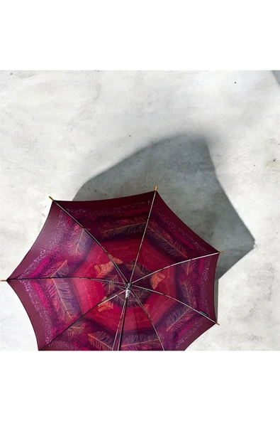 snotline Kadın Uzun Baston Şemsiye Desenli ürün görseli 1