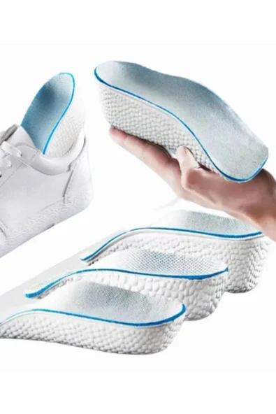 Modo Di Bellezza 1 Çift Boy Uzatan Erkek 2,5 CM Tabanlık, Yarım Boy Ortopedik Topuk Yükseltici, Moon Walk Köpük Taban - 3