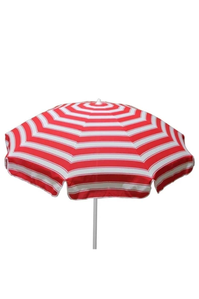 PERKA Kırmızı 2 Metre Plaj Şemsiyesi 8 Telli Eğilebilir(BİDONSUZ) - 1