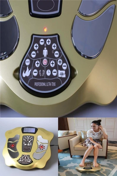 Nikadu Hem Ayak Hem De 4 Adet Elektroped Ile Vücut Da Kullanılabilir Elektromanyetik Ağrı Alan Tens Cihazı - Resim 4