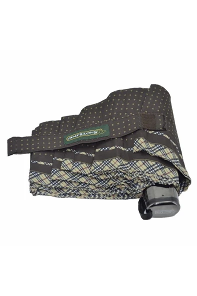 snotline 03l Kadın Şemsiye Micro Mini Puantiyeli Kahve - Resim 5