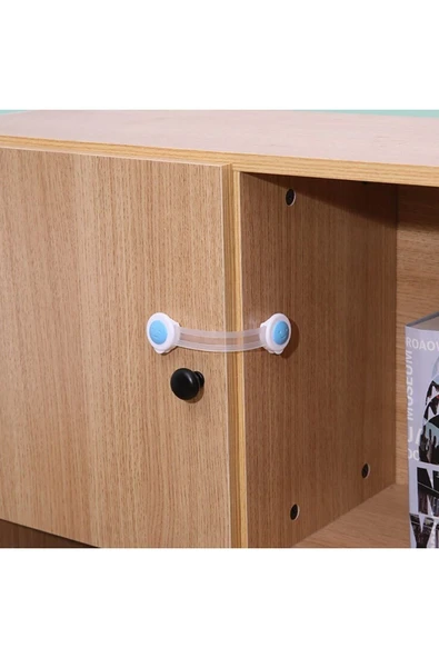Store Bebek ve Çocuklar İçin Dolap Çekmece Emniyet Güvenlik Kilidi - 3