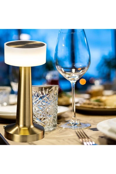 MENFRY Dekoratif LED Masa Lambası - USB Şarjlı | Dokunmatik | 3 Renk Modlu ürün görseli 1