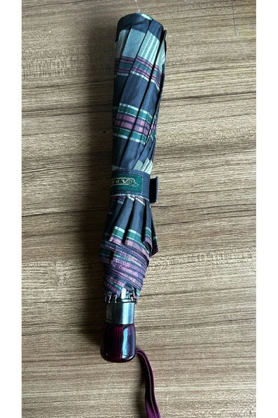 snotline 10 Telli Ahşap Saplı Yarı Otomatik  Şemsiye - Resim 3