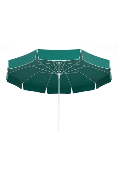 ENASHOP Koyu Yeşil ve Kahverengi 120/10 (240 Q) Elite Plaj Şemsiyesi ürün görseli 1