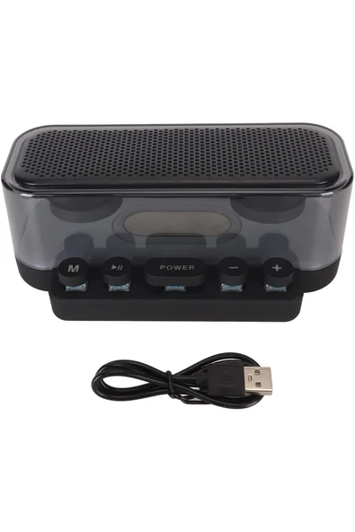 Horasan Ticaret RGB Aydınlatmalı Su Geçirmez IPX5 Bluetooth Hoparlör - Tip C Mekanik Tuşlar - 3