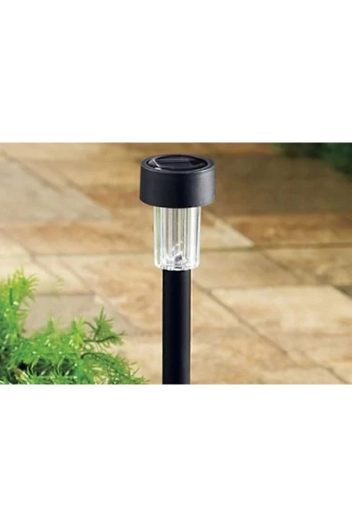 GoodHauStore 10lu 28 Cm Siyah Solar Saplama Güneş Enerjili Bahçe Işıklandırması Solar Aydınlatma - 3