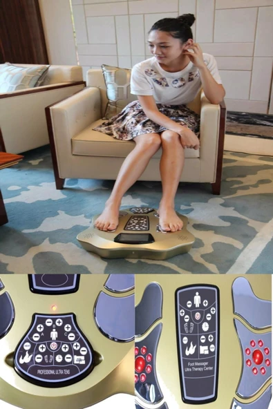 Nikadu Hem Ayak Hem De 4 Adet Elektroped Ile Vücut Da Kullanılabilir Elektromanyetik Ağrı Alan Tens Cihazı ürün görseli