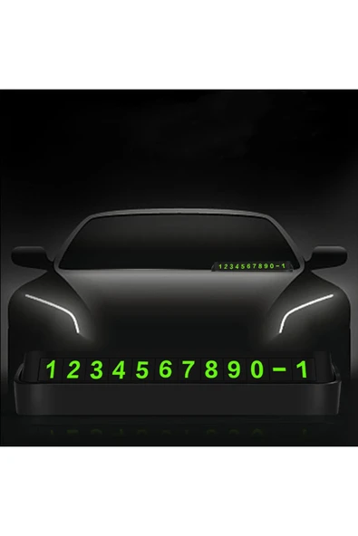 MENFRY Numaratör Manyetik Aydınlık Araba Geçici Park Kartı Otomatik Park Çıkartmalar - 4