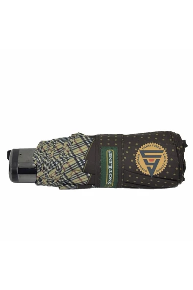 snotline 03l Kadın Şemsiye Micro Mini Puantiyeli Kahve - Resim 4