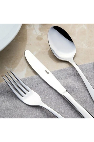 Nehir Sahra 12 Adet Sade Tatlı Bıçak ürün görseli 1