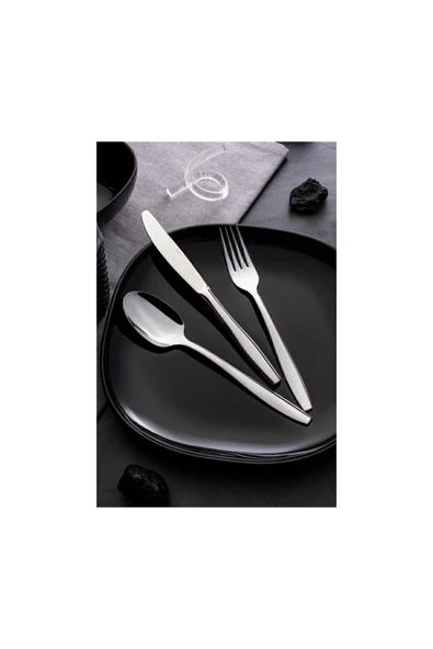 Nehir Sahra 12 Adet Sade Tatlı Bıçak - Resim 2