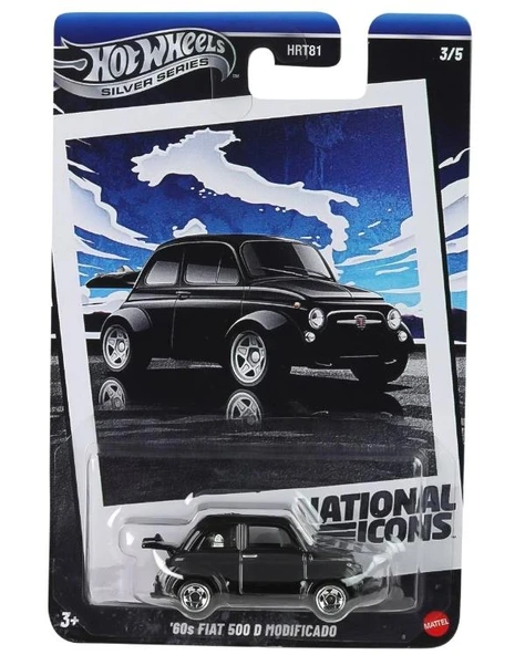 Hot Wheels Silver Series 60s Fiat 500 D Modificado JBY88 - 1