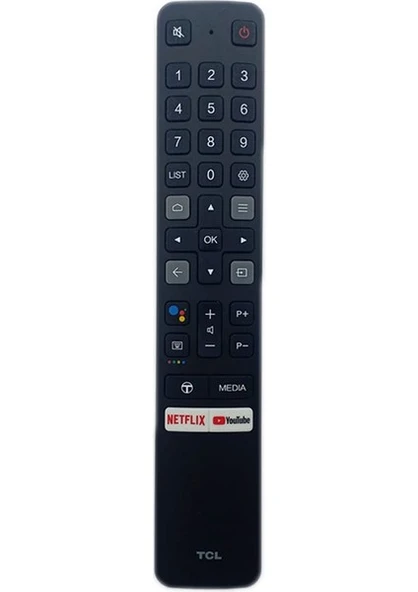TCL Sesli Kontrol Uzaktan Kumandası, Tcl Sesli LCD LED Tv Için Uzaktan Kumanda RC901V Netflix Youtube Için Yedek ürün görseli 1