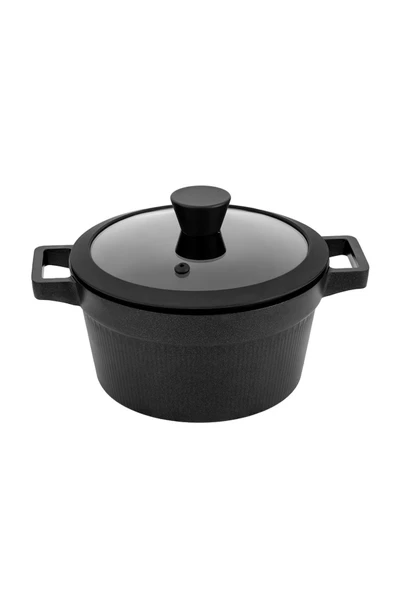 Nehir Royal Elite Siyah Alüminyum Döküm 7 Parça Tencere Set - Resim 4