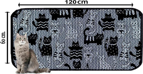 Aktunç Elekli Tuvalet Desenli Önü Kedi Kumu Paspası 60X120 cm DESEN 8 - 2
