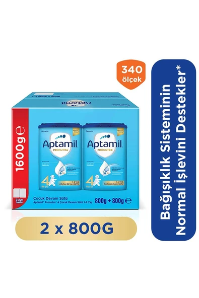 APTAMİL APTAMİL  4 Çocuk Devam Sütü 800x2 G 1 Yaş+Akıllı Kutu - 1