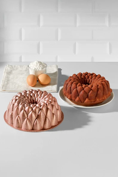 Nehir Nove Rose Gold Döküm Kek Kalıbı 24 Cm - Resim 3