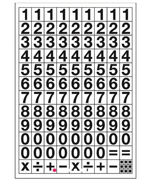 Tanex Rakam Stickers 2 Sayfa Stc-502 - 3 adet ürün görseli