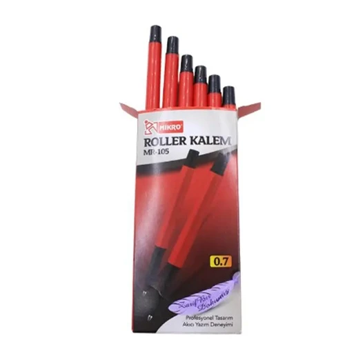 Mikro Roller Kalem Kırmızı Mr-105 - 3 adet ürün görseli