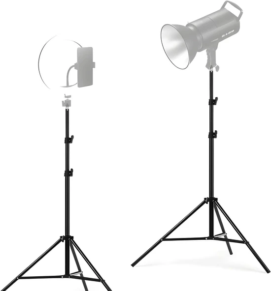 MF-3308 Profesyonel Tripod – 105 cm Ayarlanabilir Yükseklik, 360° Döner 3-Way Başlık, Hafif & Taşınabilir, Telefon ve Kamera Uyumlu, - 3