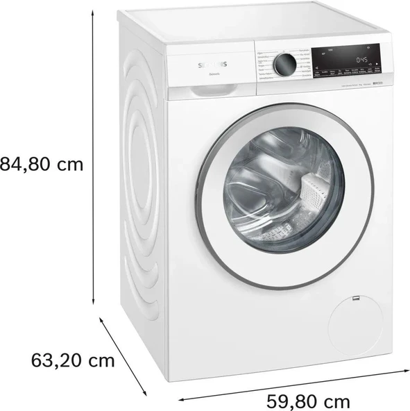 Siemens WG42A2X3TR Çamaşır Makinesi 9 kg 1200 Devir Beyaz - Resim 6