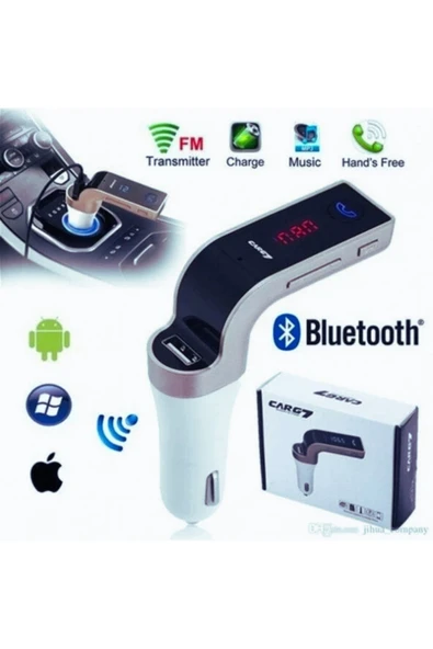Car G7 Charger Bluetooth Araç Kiti Çakmaklık Sarjı - Resim 3