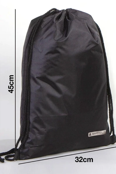 Rakerplus Siyah 32x45 cm Su Geçirmez Büzgülü Krampon ve Spor Çantası - 3
