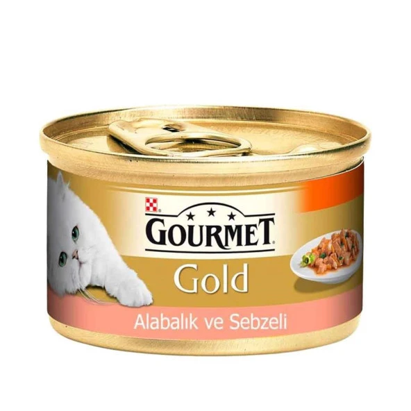 Gourmet Gold Parça Etli Alabalık Ve Sebzeli Kedi Konservesi 85g