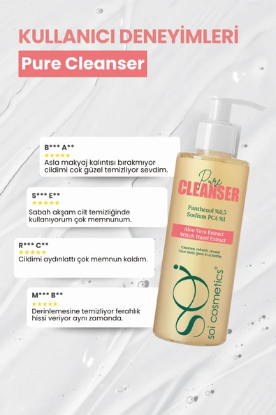 Canlandırıcı & Arındırıcı Yüz Temizleme Jeli – Niacinamide, Panthenol ve Aloe Vera İçerikli - 4