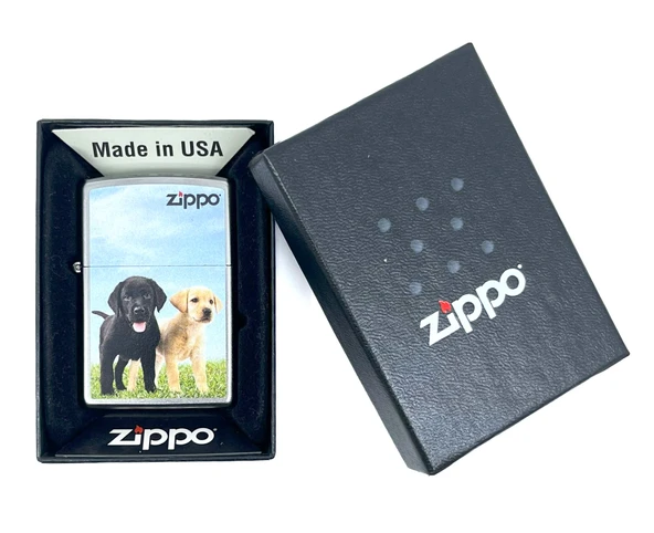Zippo Labrador Puppies - Labrador Yavruları Dizayn Çakmak - 4