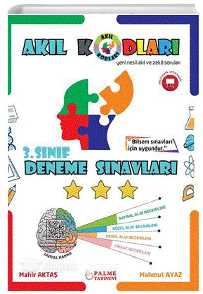 3. Sınıf Akıl Kodları Deneme Sınavı Palme Yayınevi ürün görseli 1