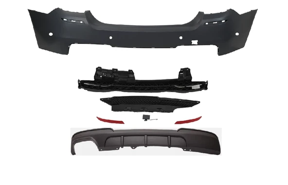 BMW 5 SERİSİ F10 UYUMLU M TECH ARKA TAMPON+DİFÜZÖR 2011-2016 ürün görseli