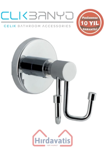 ÇELİK BANYO Paslanmaz Pirinç Flora Bornozluk Çiftli - Resim 3