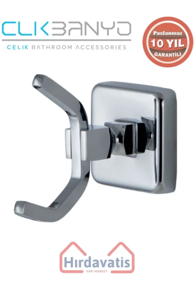 ÇELİK BANYO Paslanmaz Pirinç Kumru 1’li Askılık ürün görseli 1