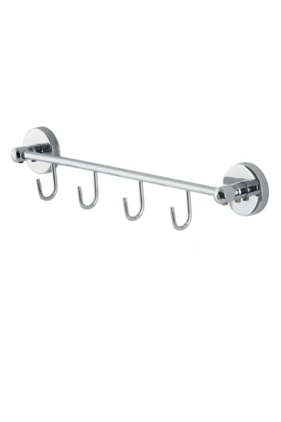 ÇELİK BANYO Paslanmaz Pirinç Karaca 4’lü Askılık