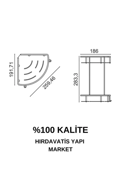 ÇELİK BANYO Paslanmaz Pirinç Marin İkili 19x19cm Sabunluk Şampuanlık Ve Köşe Süngerlik - Resim 2