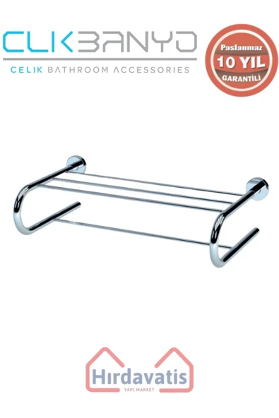 ÇELİK BANYO Paslanmaz Pirinç Flora Uzun Havluluk 50cm - Resim 3