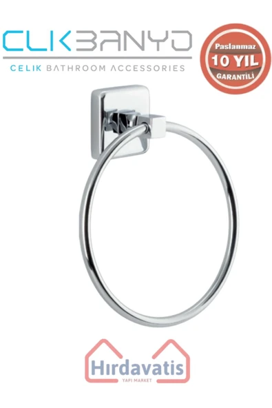 ÇELİK BANYO Paslanmaz Pirinç Kumru Yuvarlak Havluluk - Resim 3