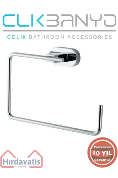 ÇELİK BANYO Paslanmaz Pirinç Zirve Kare Havluluk ürün görseli