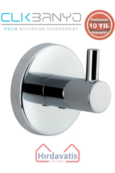 ÇELİK BANYO Paslanmaz Pirinç Flora Tekli Askılık - Resim 3