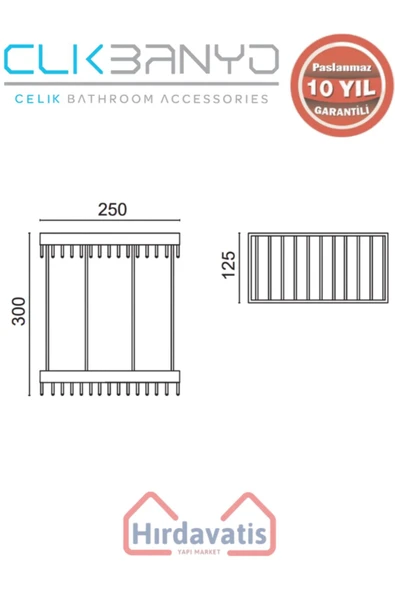 ÇELİK BANYO Paslanmaz Pirinç Kumru Lama Șampuanlık İkili 15x25 - Resim 2