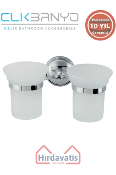 ÇELİK BANYO Paslanmaz Pirinç Bella Erciyes Çiftli Di? Fırçalık ürün görseli