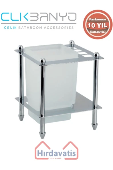 ÇELİK BANYO Paslanmaz Pirinç Vizyon Set Üstü Di? Fırçalık ürün görseli