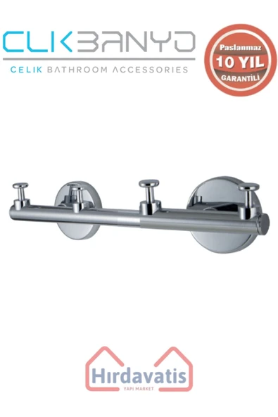 ÇELİK BANYO Paslanmaz Pirinç Flora Askılık Dörtlü ürün görseli